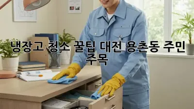 냉장고 청소 꿀팁! 대전 용촌동 주민 주목 🧊✨